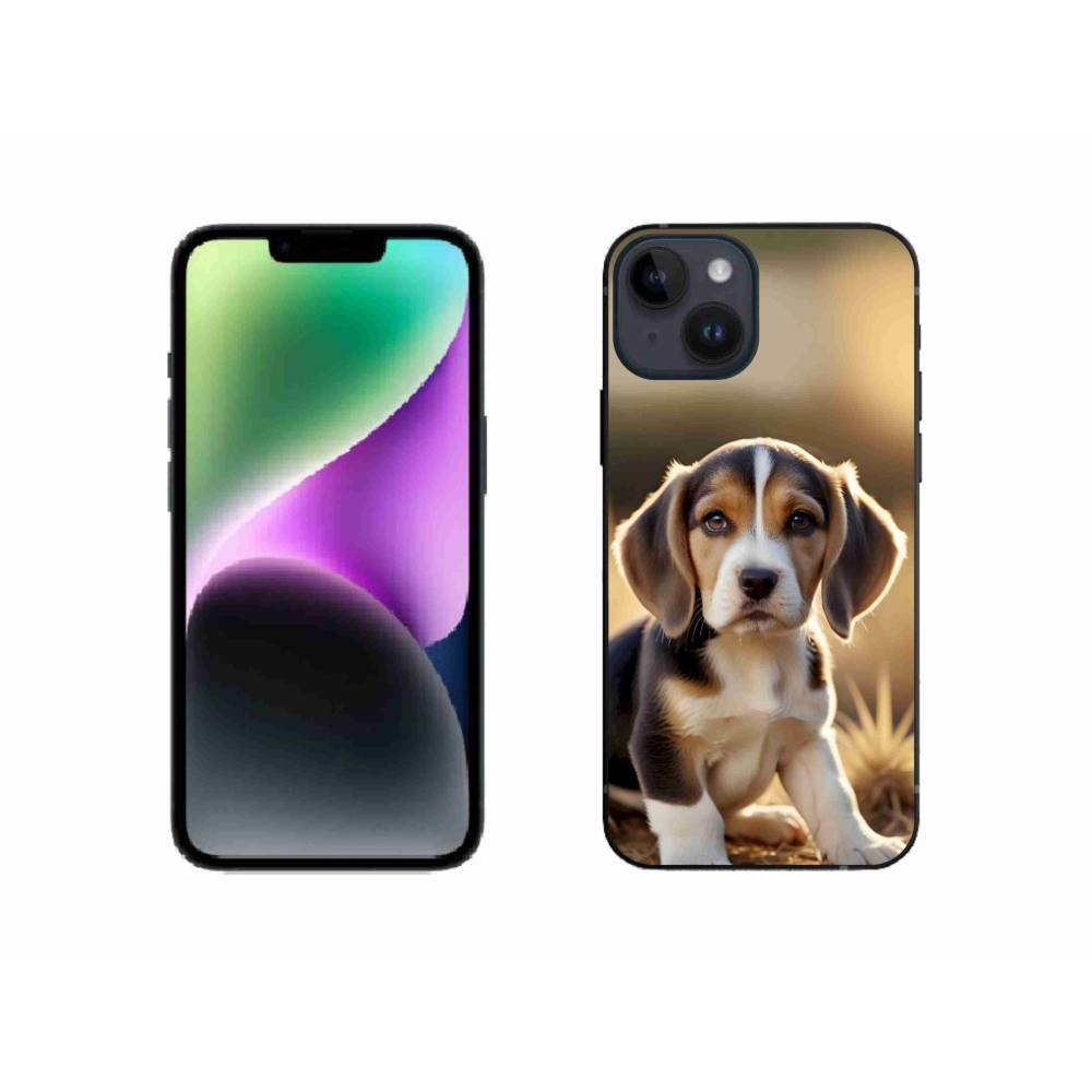 mmCase gél tok az iPhone 14-hez – aranyos beagle