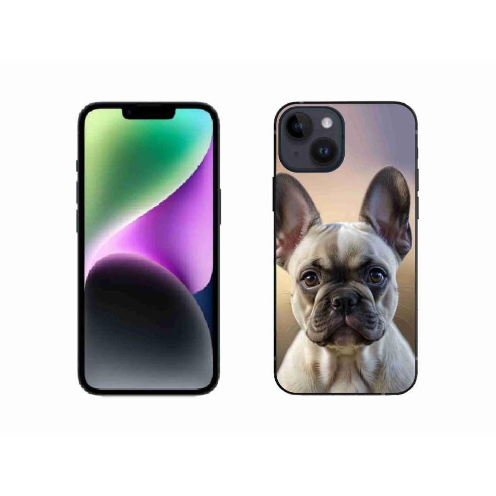 mmCase gél tok az iPhone 14-hez – aranyos francia buldog