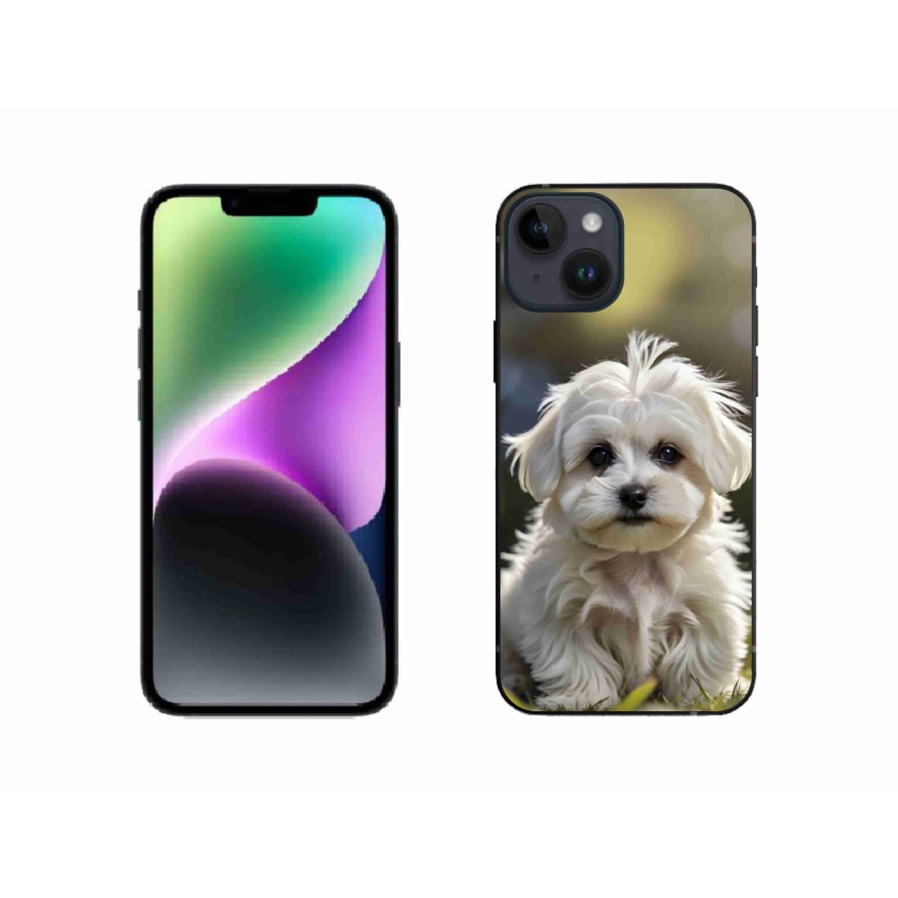 mmCase gél tok az iPhone 14-hez – aranyos máltai kutyus