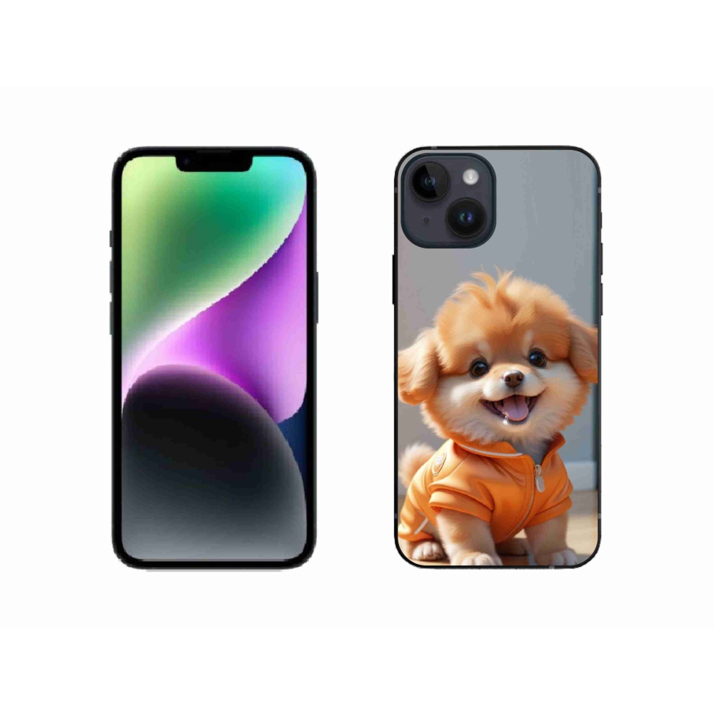 mmCase gél tok az iPhone 14-hez – aranyos pomerániai pulóverben