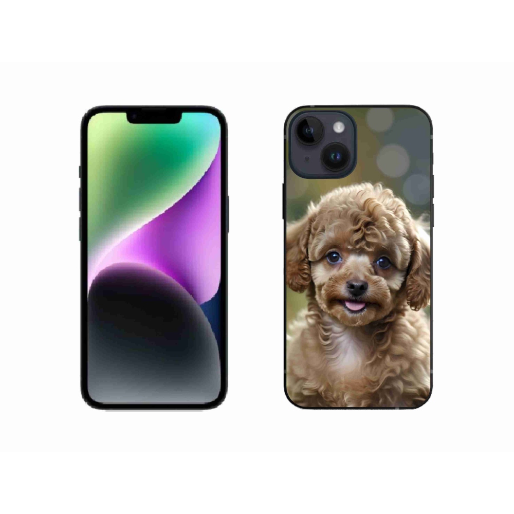 mmCase gél tok az iPhone 14-hez – aranyos pudli