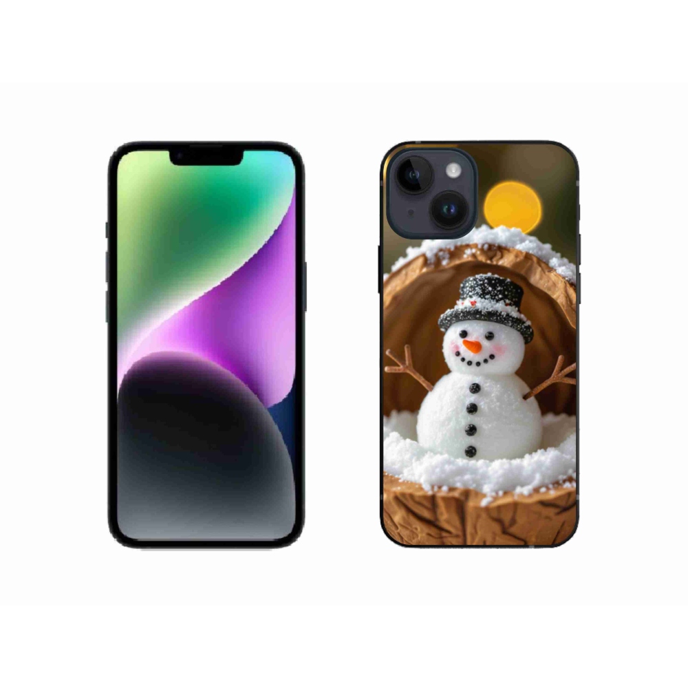 Gél borítás mmCase iPhone 14 készülékhez - hóember 4