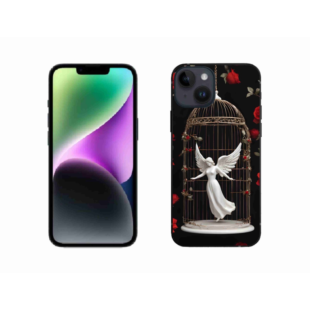 Gél borítás mmCase iPhone 14 - csapdába esett angyalhoz