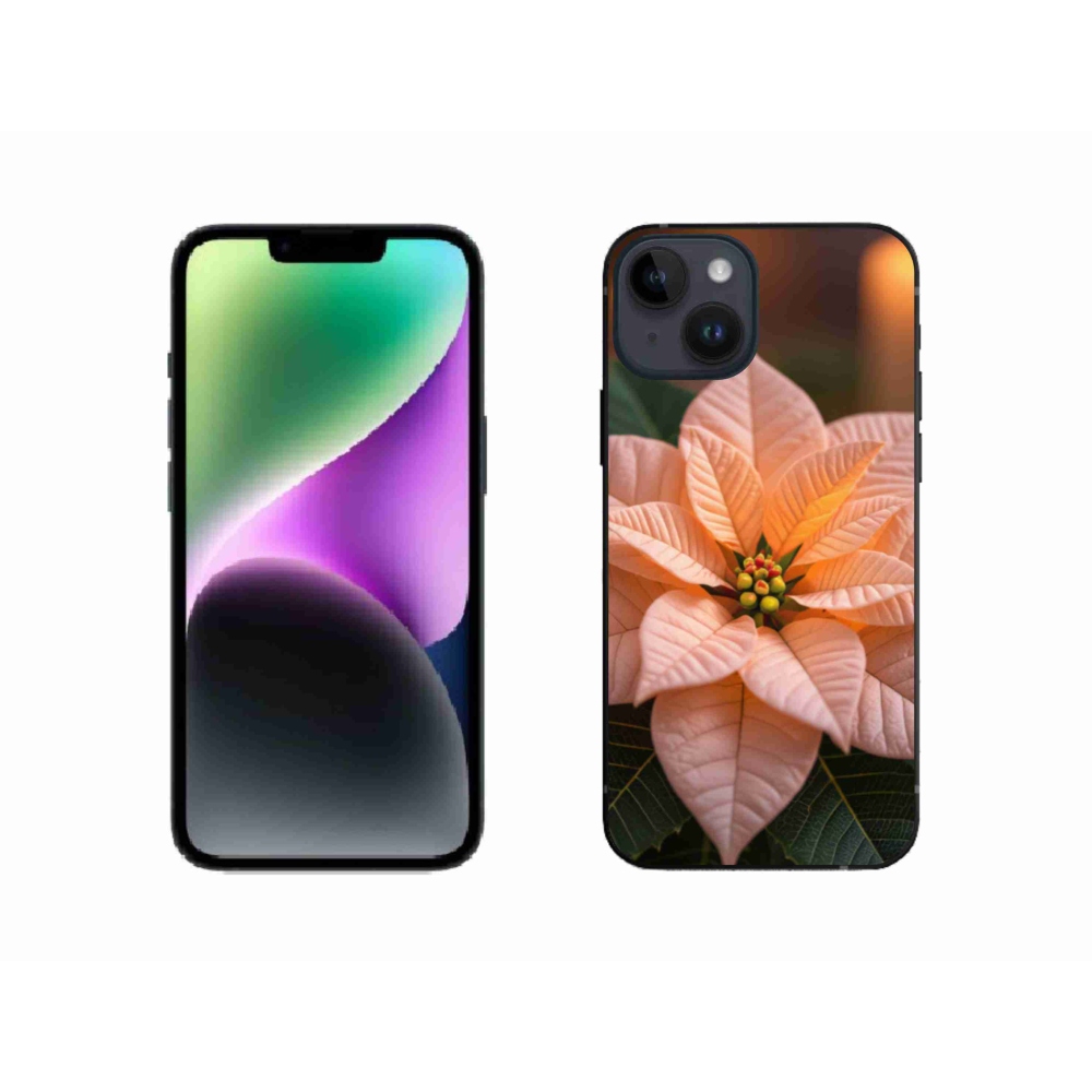 Gél borítás mmCase iPhone 14 készülékhez - mikulásvirág