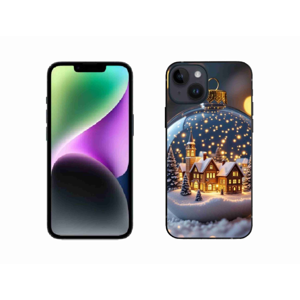 Gél borítás mmCase iPhone 14 készülékhez - Karácsonyi golyók 4