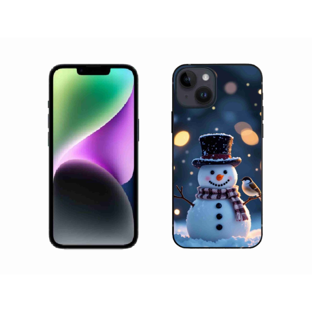 mmCase gél tok az iPhone 14-hez – karácsonyi hóember