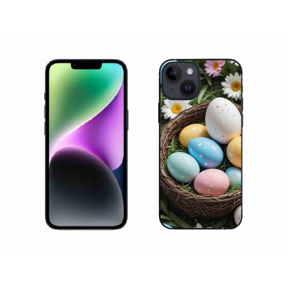 Zselés borítás mmCase iPhone 14 készülékhez - Húsvéti tojások 2