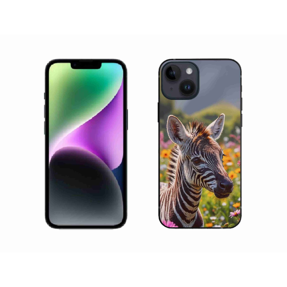 mmCase gél tok az iPhone 14-hez – zebra a réten