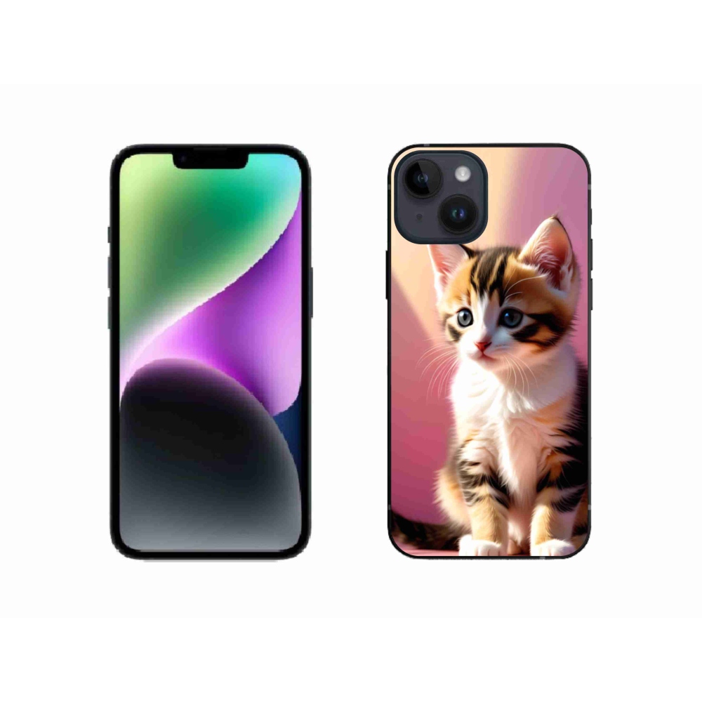 Gél borítás mmCase iPhone 14 készülékhez - kíváncsi cica 2