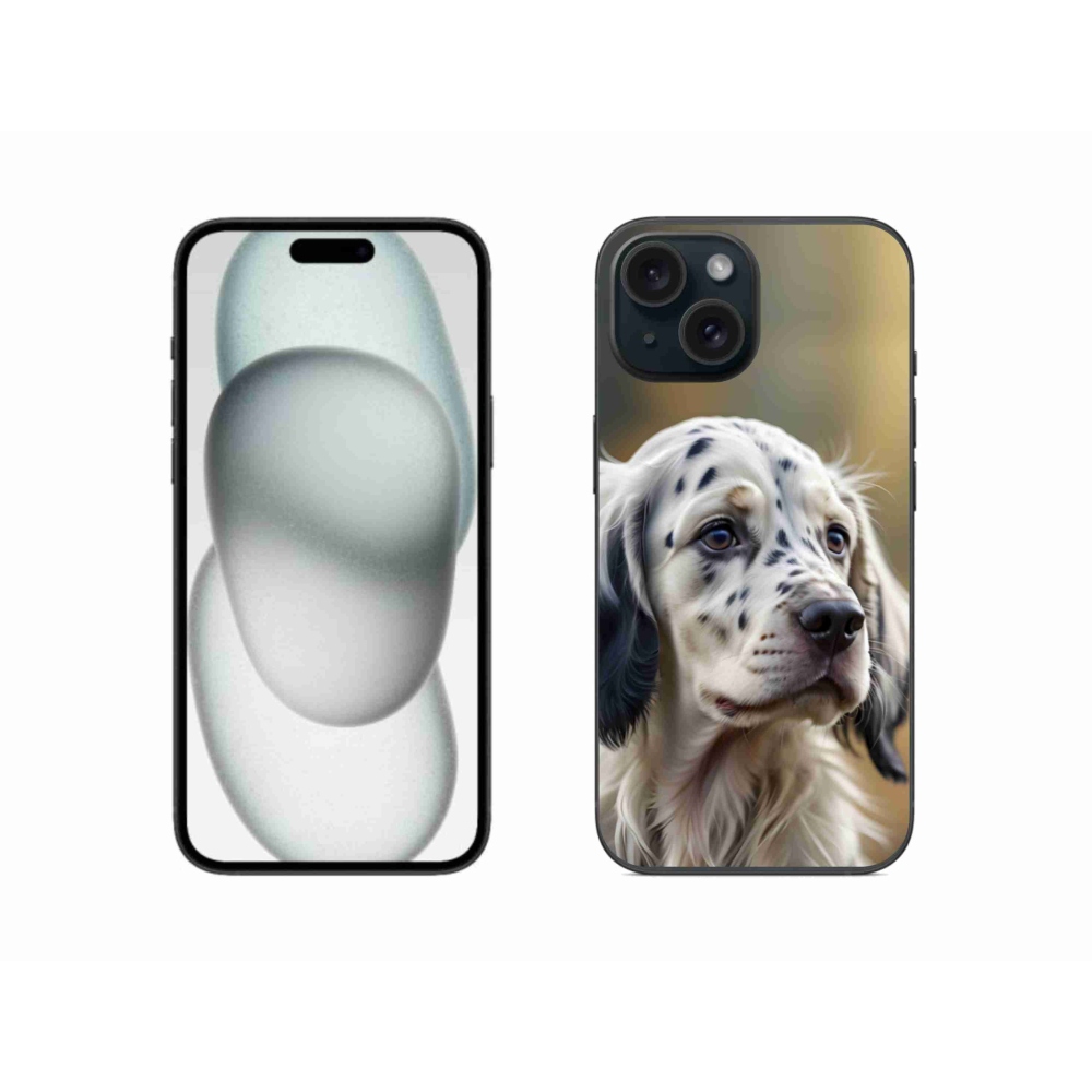 Zselés borítás mmCase iPhone 15 készülékhez - English Setter