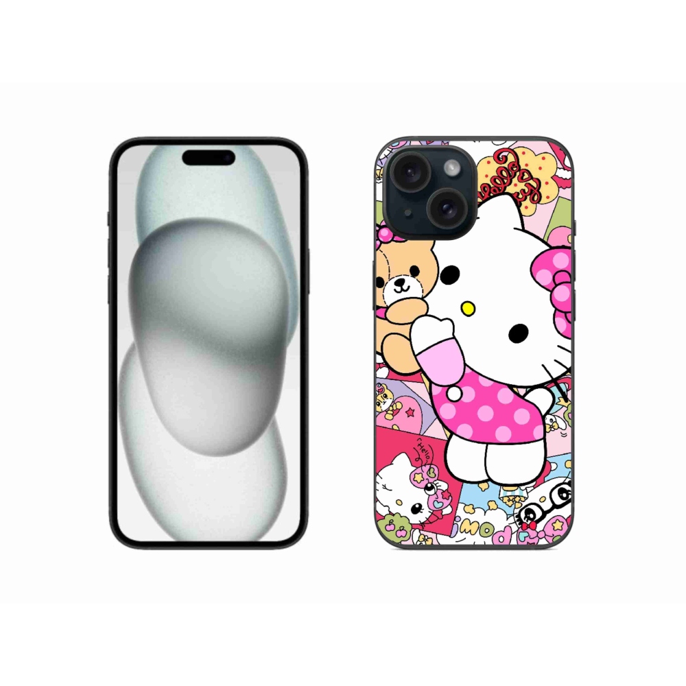 mmCase gél tok az iPhone 15-hez – aranyos cica