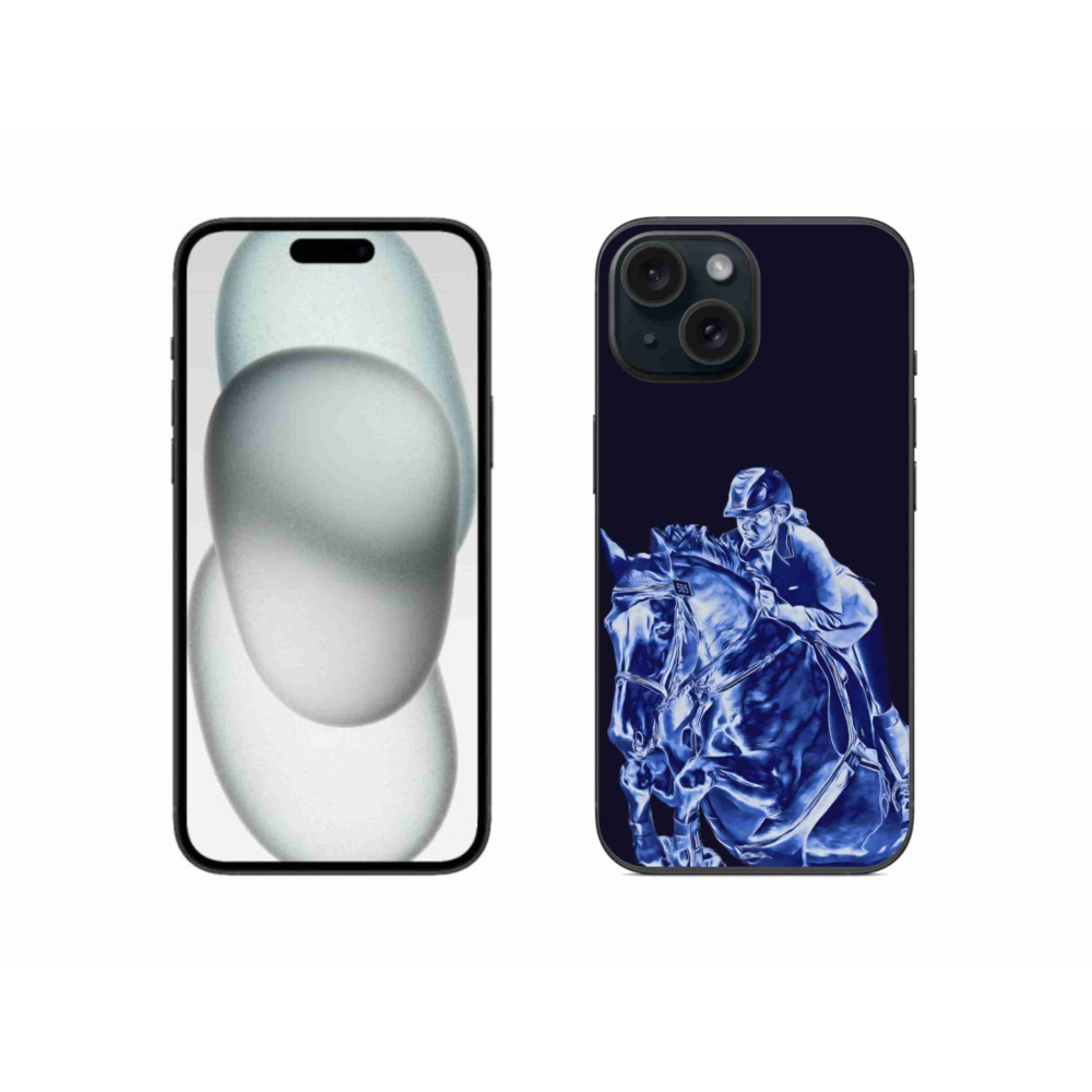 Zselés borítás mmCase iPhone 15 készülékhez - versenyló