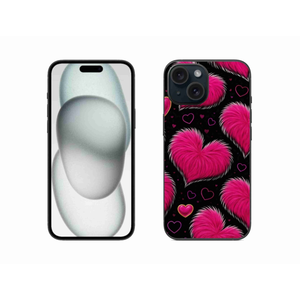 Gél borítás mmCase iPhone 15 készülékhez - puha szív