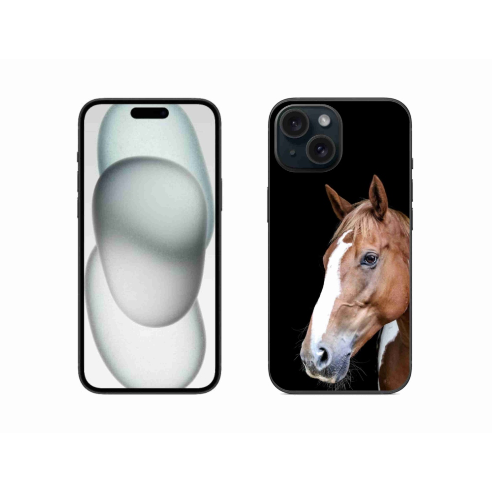 Zselés borítás mmCase iPhone 15-hez - barna ló 3