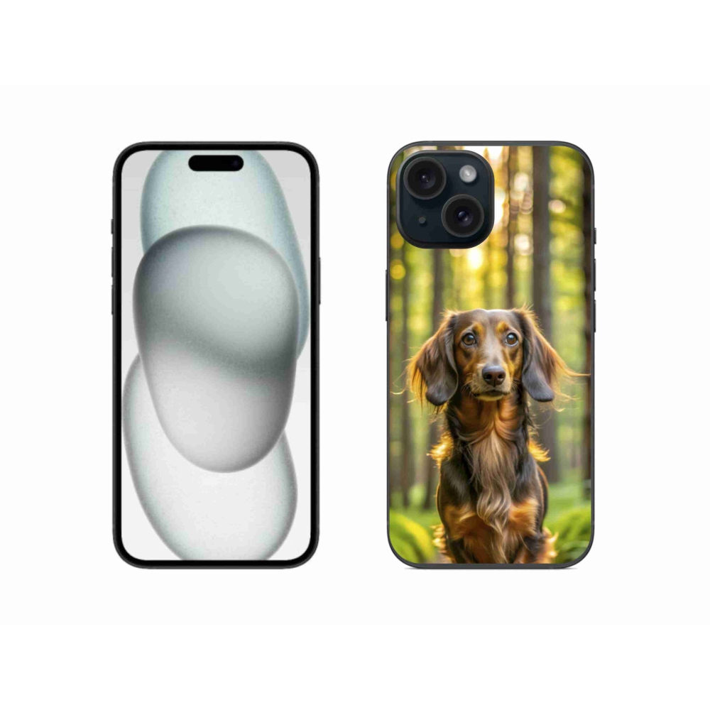 Gél borítás mmCase iPhone 15 készülékhez - tacskó 4