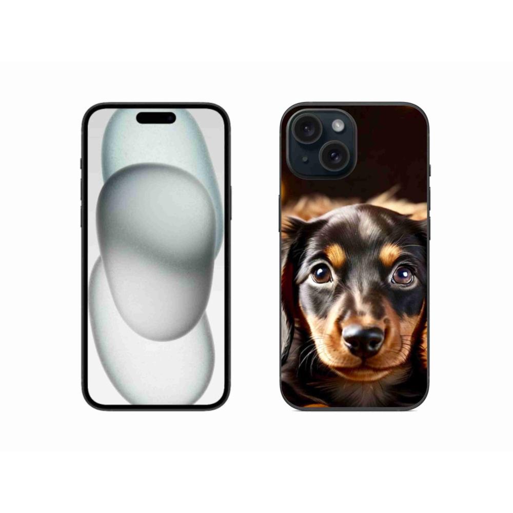 Zselés borítás mmCase iPhone 15 készülékhez - tacskó