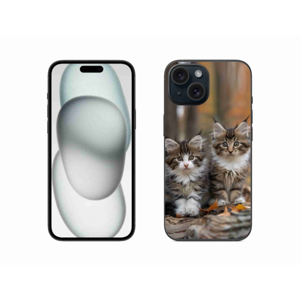 mmCase gél tok az iPhone 15-hez – macska-duó 3
