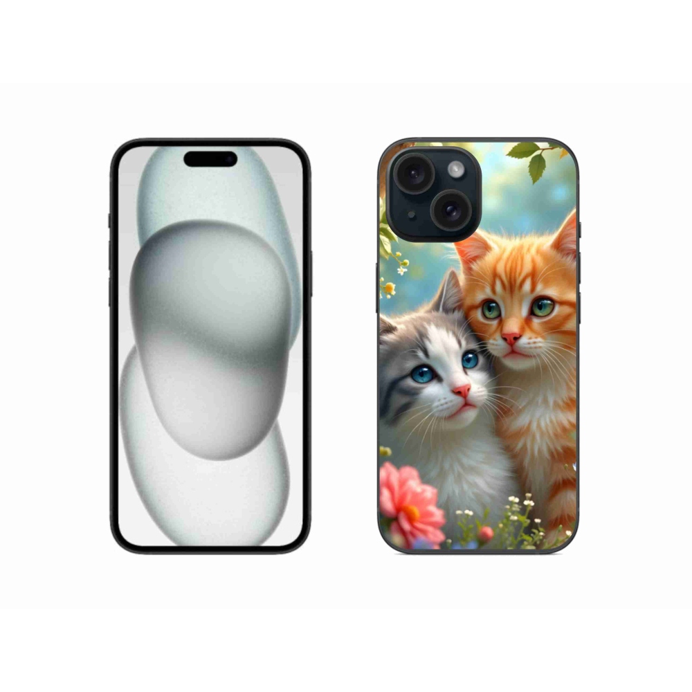 Gél borítás mmCase iPhone 15 készülékhez - macskaszerelem 2