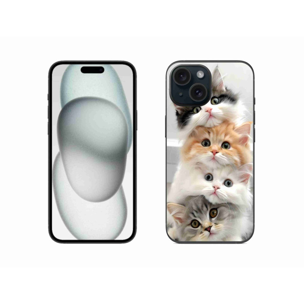 Zselés borítás mmCase iPhone 15 készülékhez - cat group