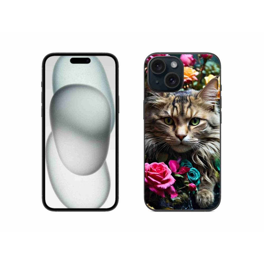 Zselés borítás mmCase iPhone 15 készülékhez - macskaszem nézet 2