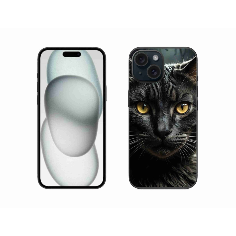 Zselés borítás mmCase iPhone 15 készülékhez - cat view 3