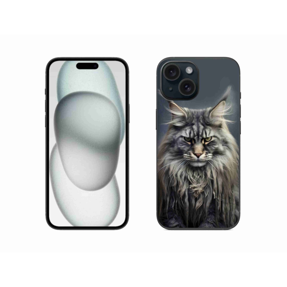 Zselés borítás mmCase iPhone 15 készülékhez - macskaszem nézet 4