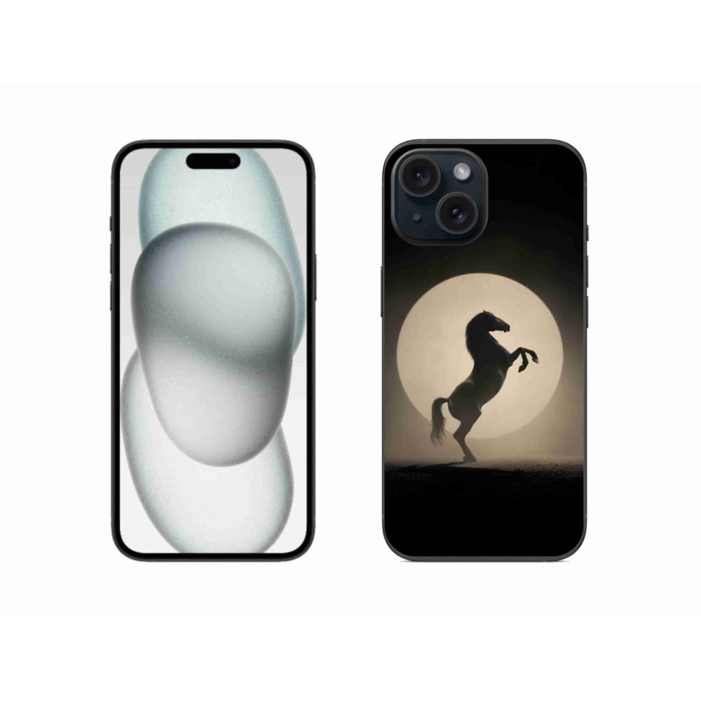 Zselés borítás mmCase iPhone 15 készülékhez - ló sziluettben