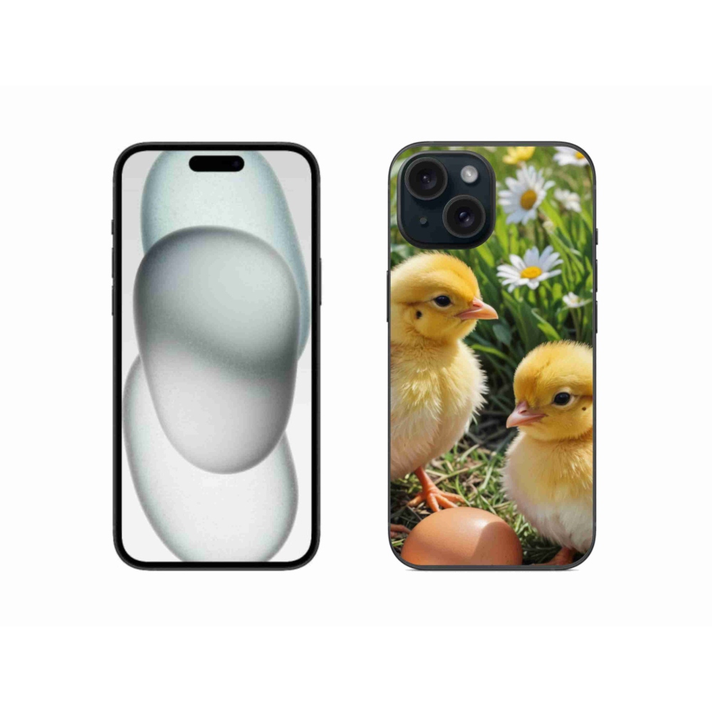 Zselés borítás mmCase iPhone 15 - csirkékhez