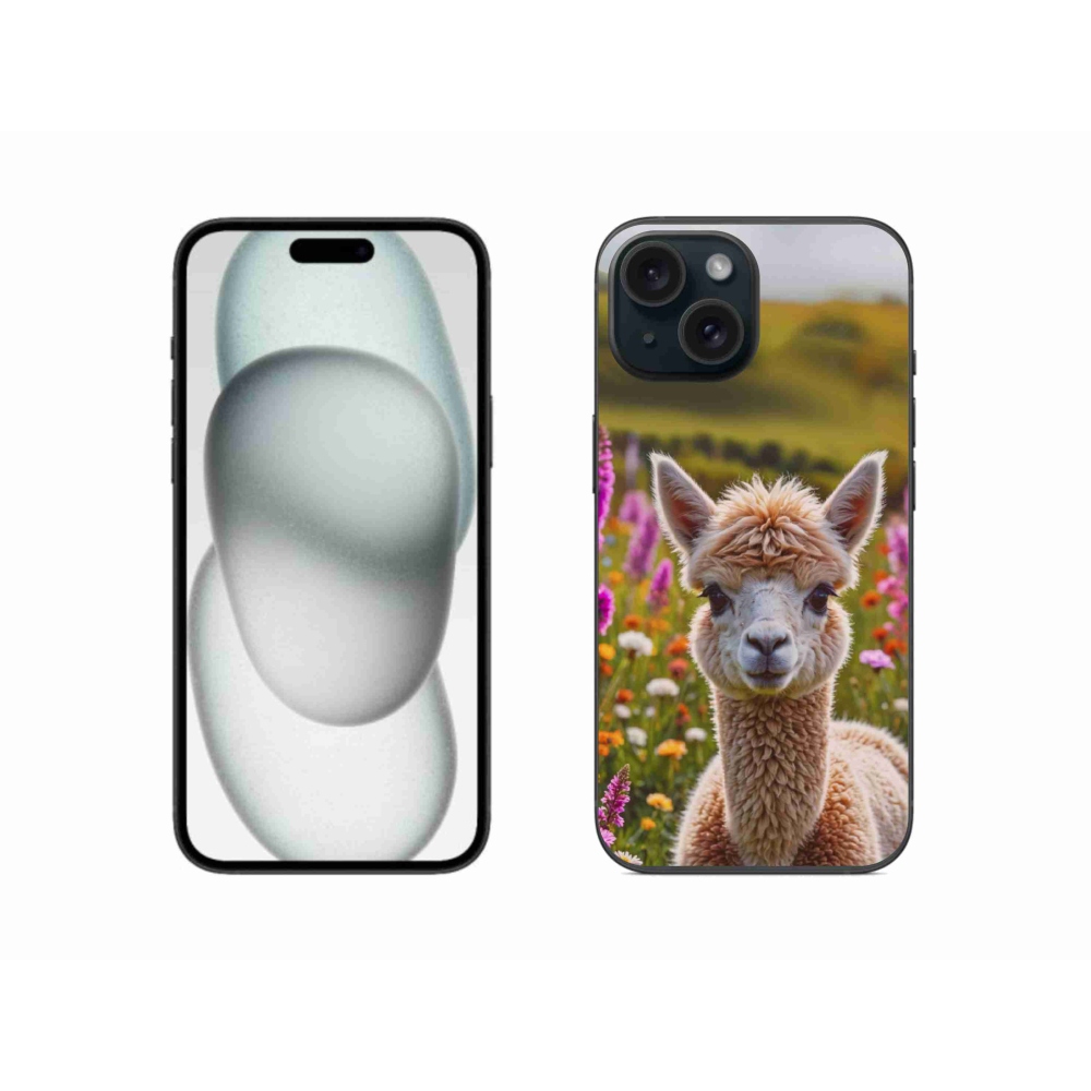 mmCase gél tok az iPhone 15-hez – láma a réten