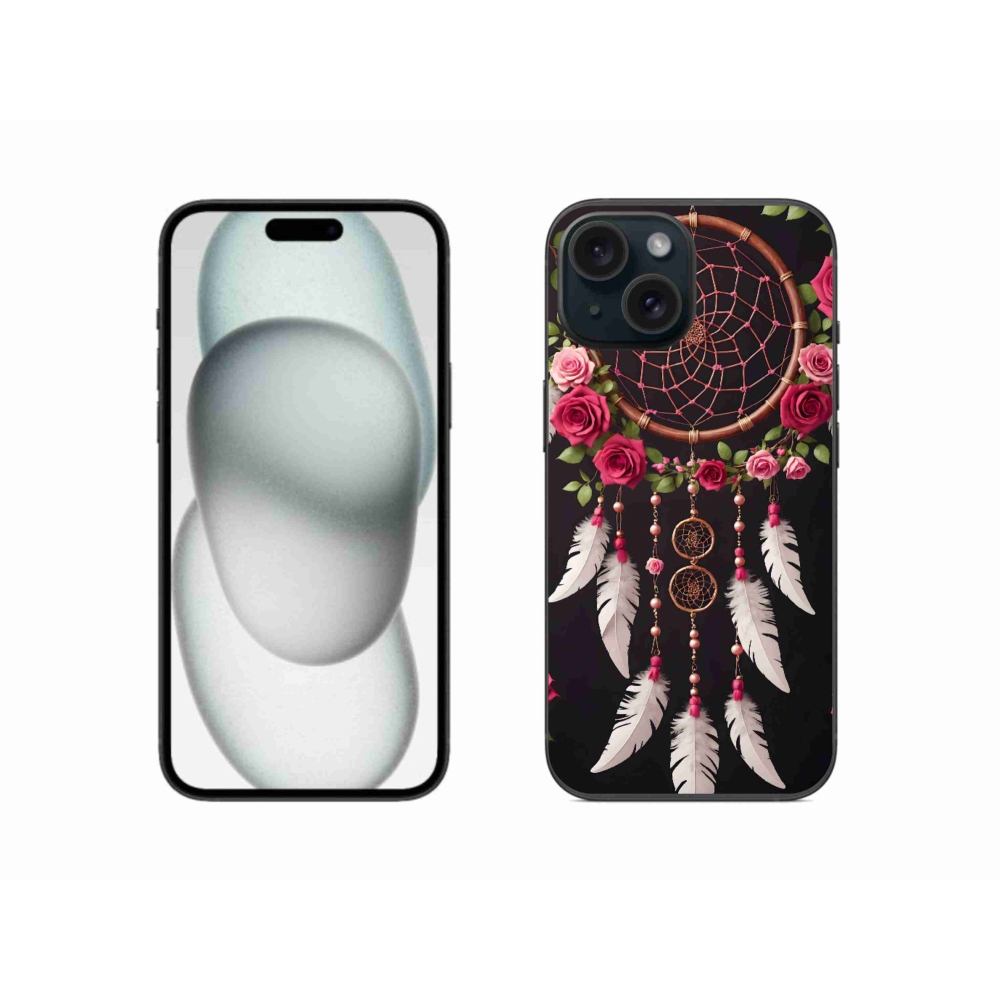 mmCase gél tok az iPhone 15-hez – álomfogó rózsákkal