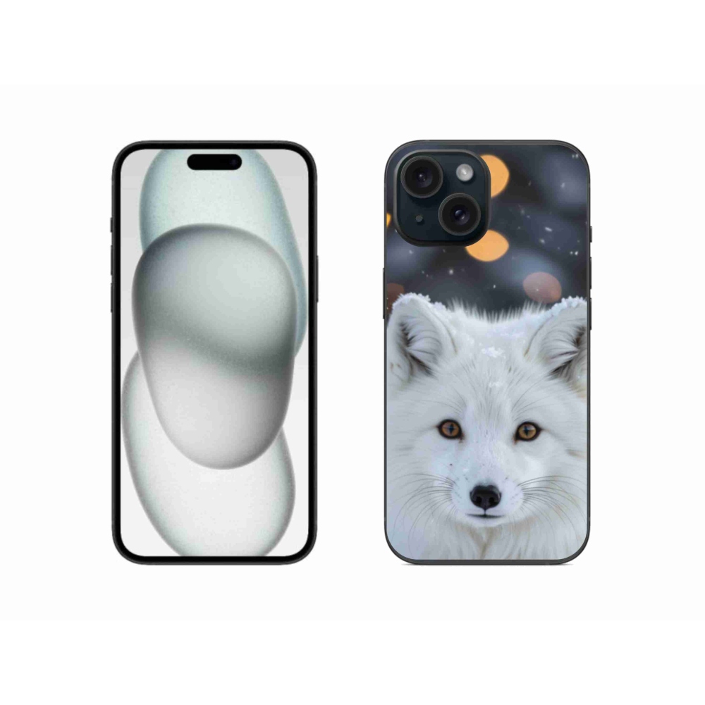 Zselés borítás mmCase iPhone 15 készülékhez - polár róka