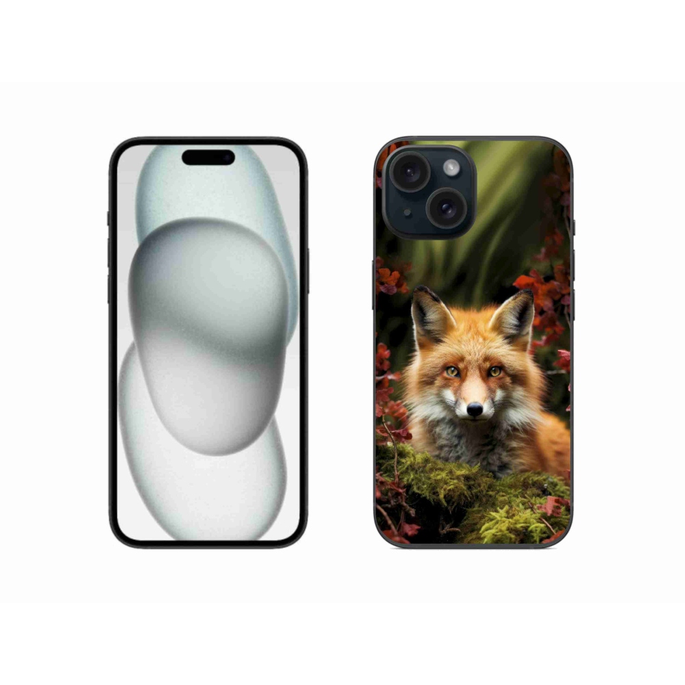 mmCase gél tok az iPhone 15-hez – róka az erdőben