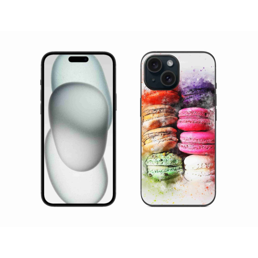 Zselés borítás mmCase iPhone 15 készülékhez - macaroons
