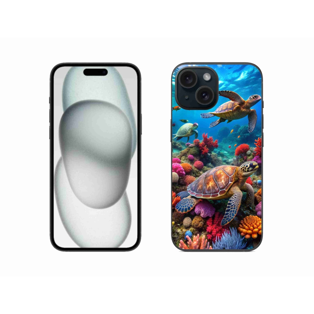 Zselés borítás mmCase iPhone 15 készülékhez - Sea World 2