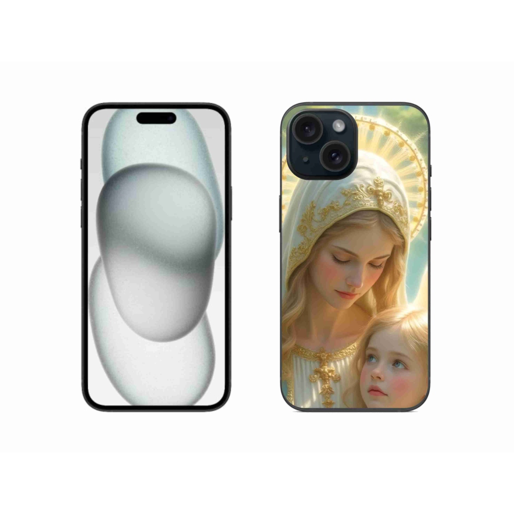 Gél borítás mmCase iPhone 15 készülékhez - Vallási motívum 2