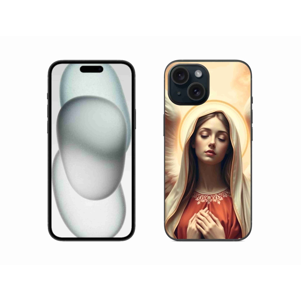 Zselés borítás mmCase iPhone 15 készülékhez - vallási motívumok