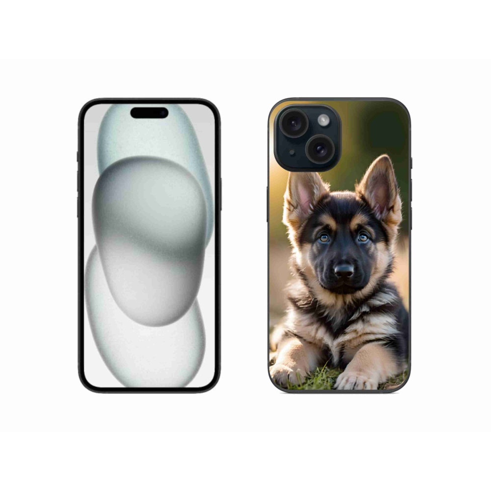 mmCase gél tok az iPhone 15-hez – német juhászkutya a természetben
