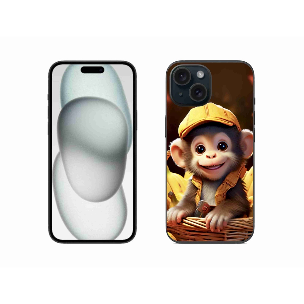 mmCase gél tok az iPhone 15-hez – majom a kosárban