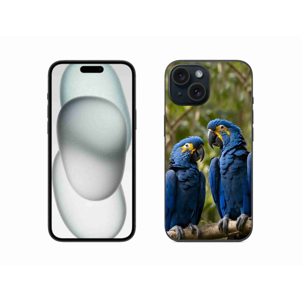 mmCase gél tok az iPhone 15-hez – papagáj-duó