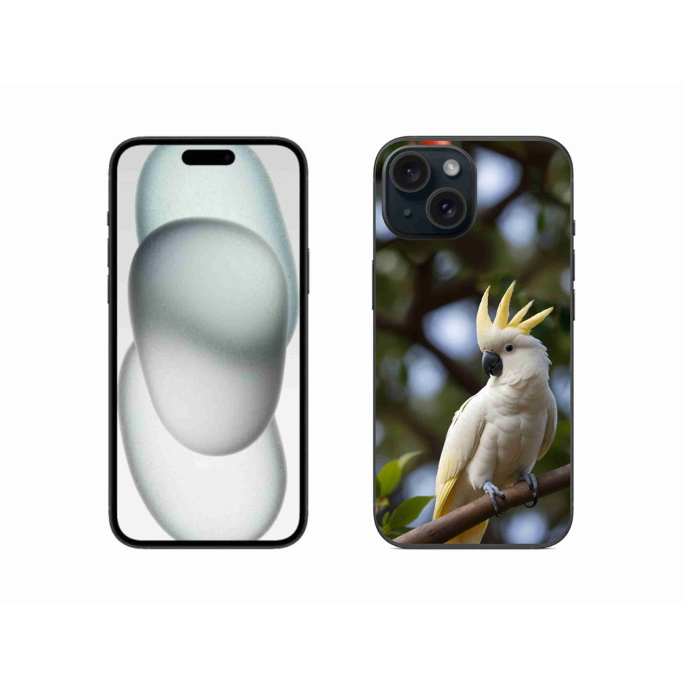 mmCase gél tok az iPhone 15-hez – kakadu papagáj 3