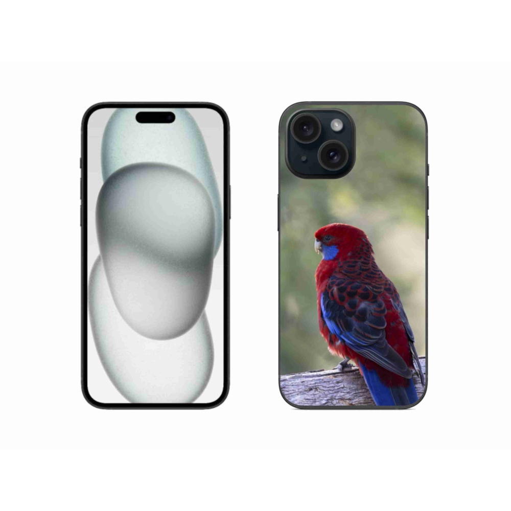 Zselés borítás mmCase iPhone 15 készülékhez - papagáj rosela