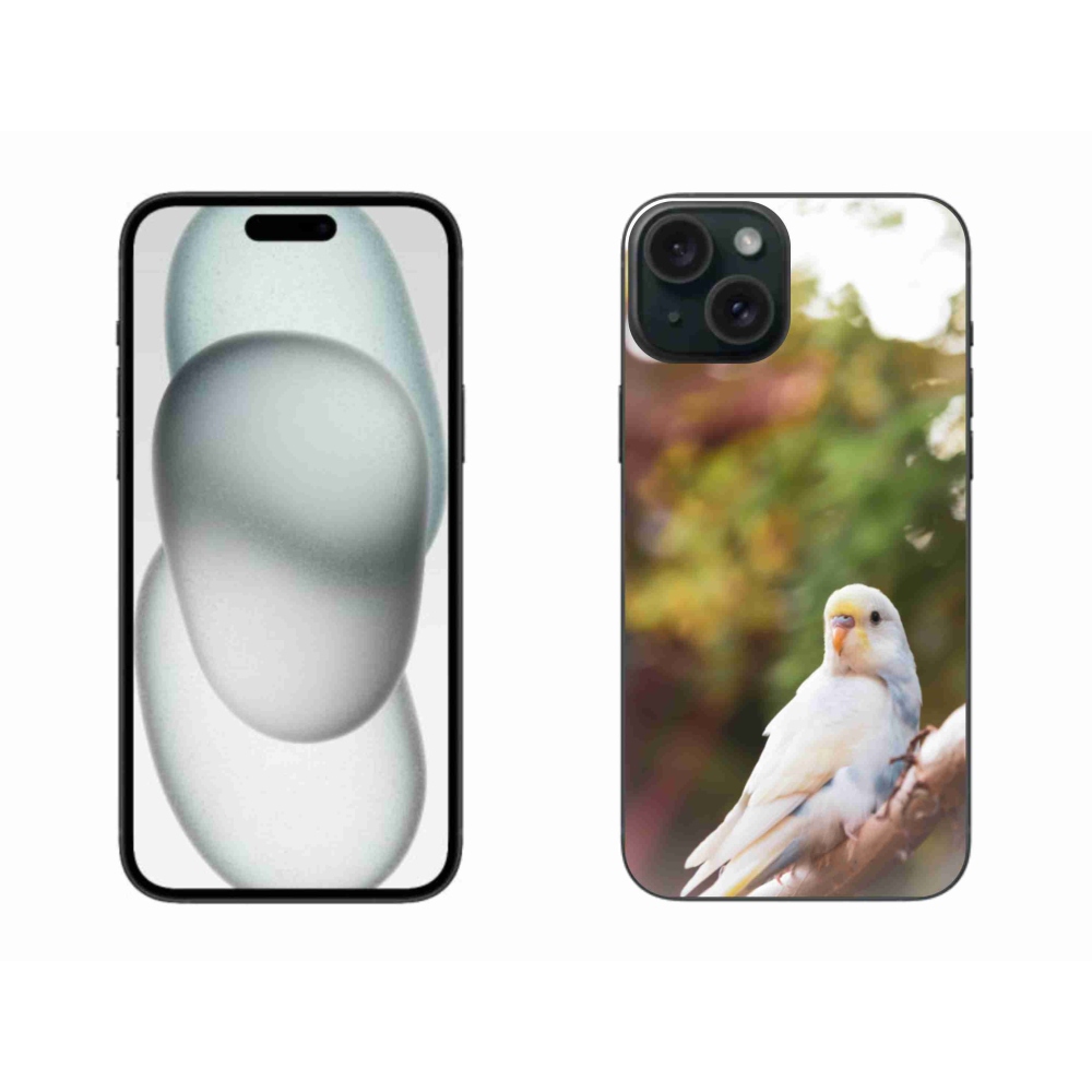 Zselés borítás mmCase iPhone 15 Plus készülékhez - andulka fehér