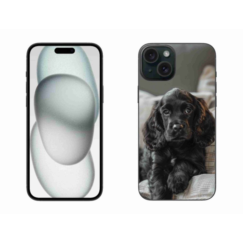 Zselés borítás mmCase iPhone 15 Plus készülékhez - Angol Cocker Spániel