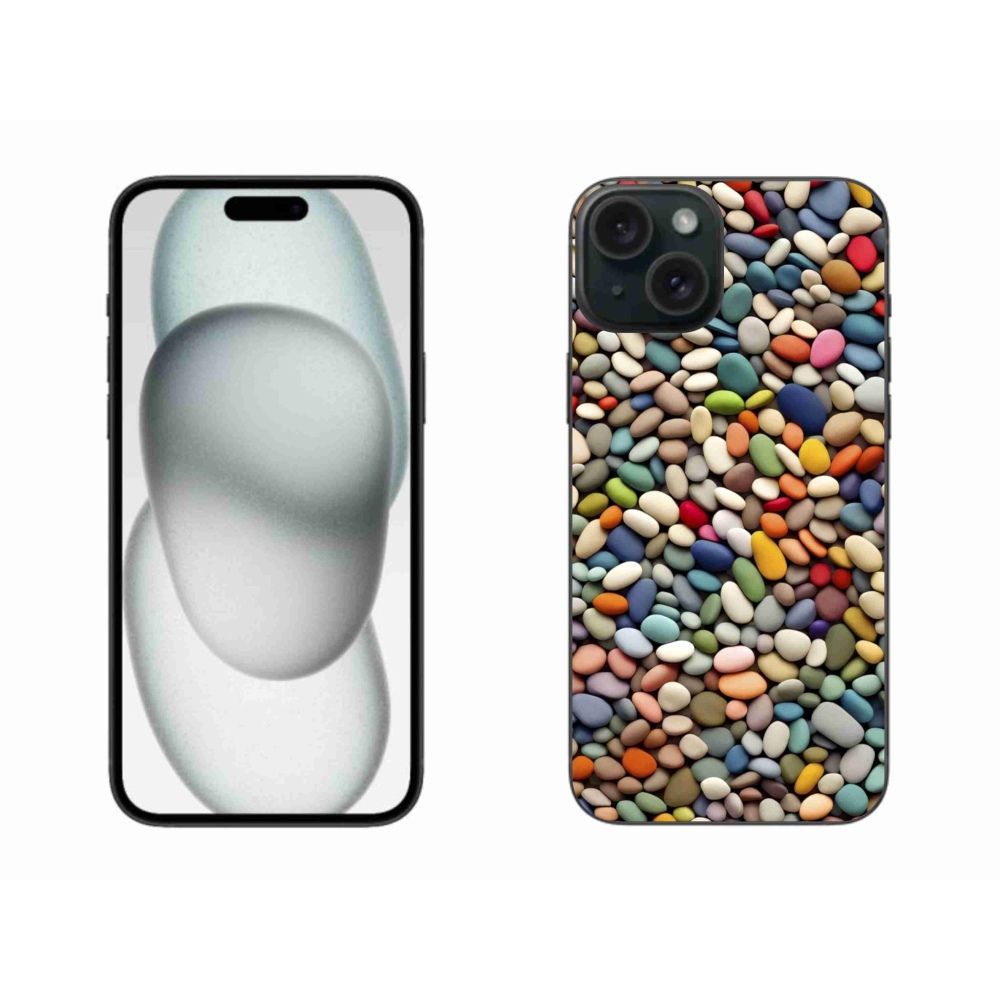 Zselés borítás mmCase iPhone 15 Plus készülékhez - színes strasszkövek 2