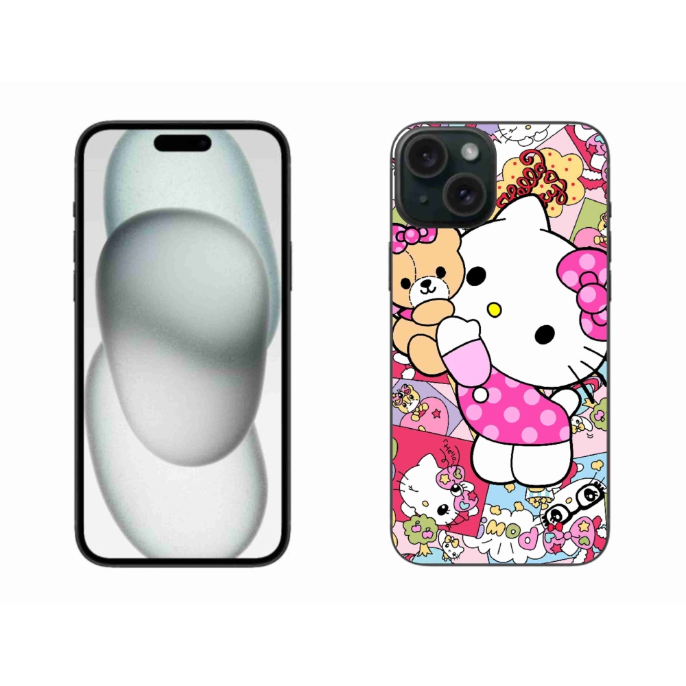 mmCase gél tok az iPhone 15 Plus-hoz – aranyos cica