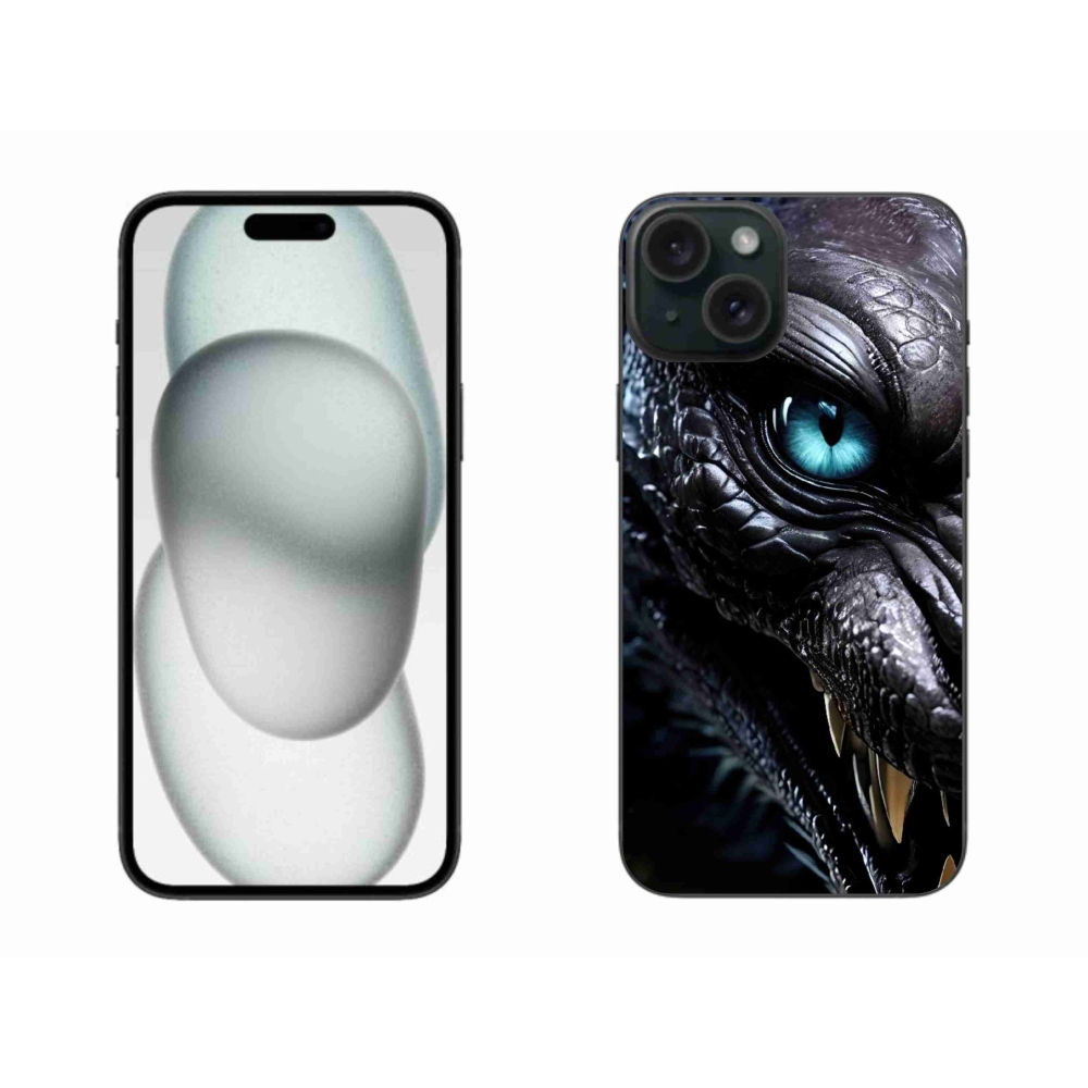 mmCase gél tok az iPhone 15 Plus-hoz – sárkányos mintázat