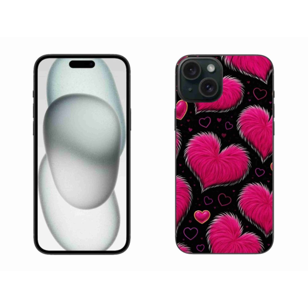 Gél borítás mmCase iPhone 15 Plus készülékhez - puha szív