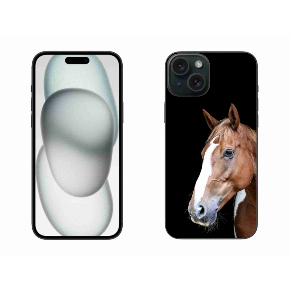 Zselés tok mmCase iPhone 15 Plus készülékhez - barna ló 3