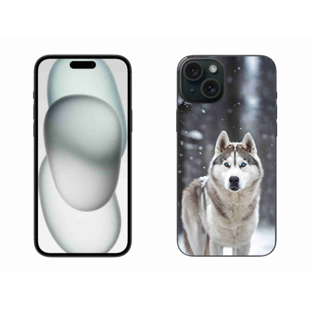 Zselés borítás mmCase iPhone 15 Plus készülékhez - husky 2