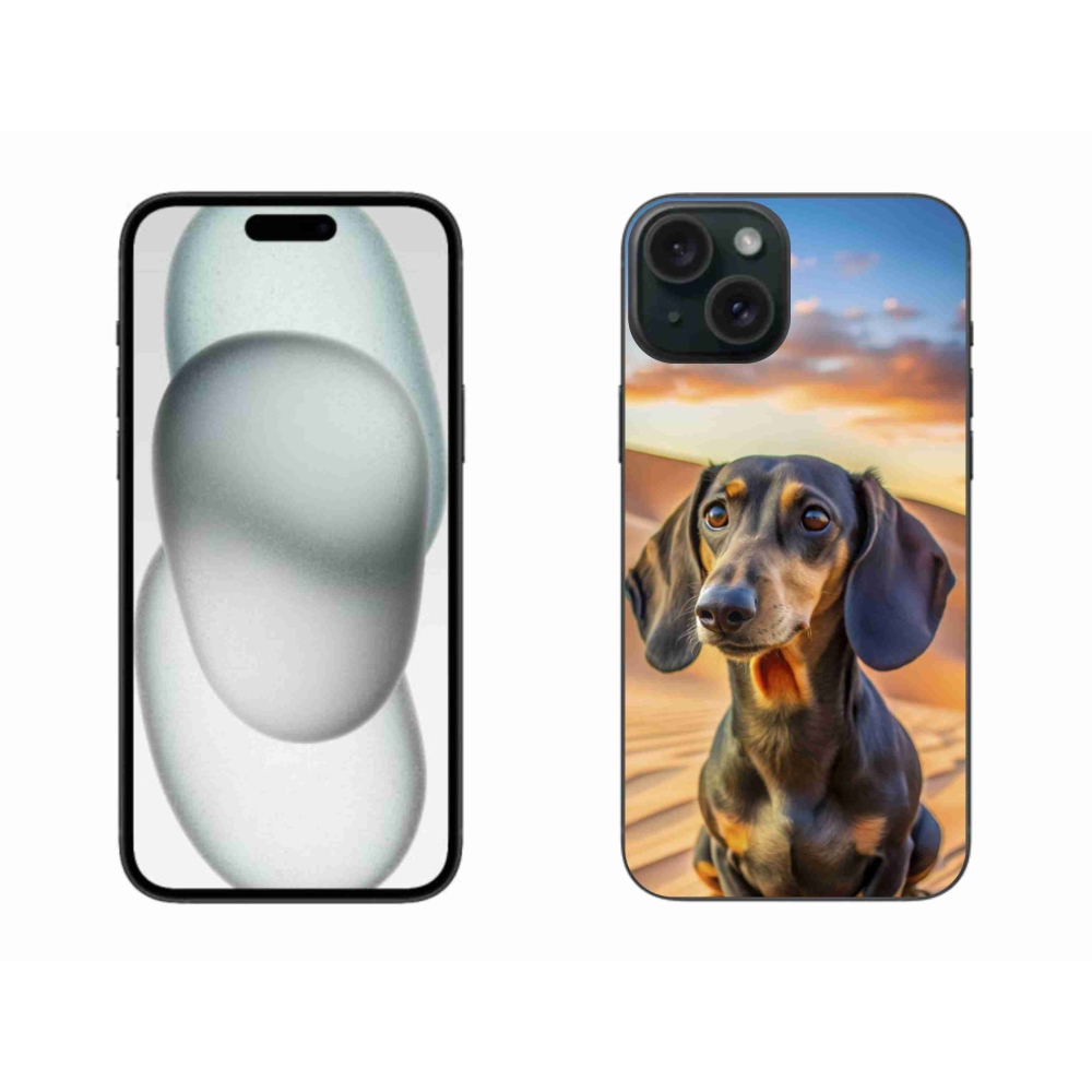 Zselés borítás mmCase iPhone 15 Plus készülékhez - tacskó 3